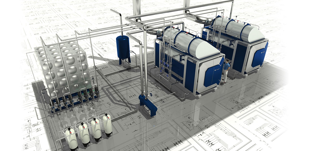 空预一体蒸汽锅炉热力图