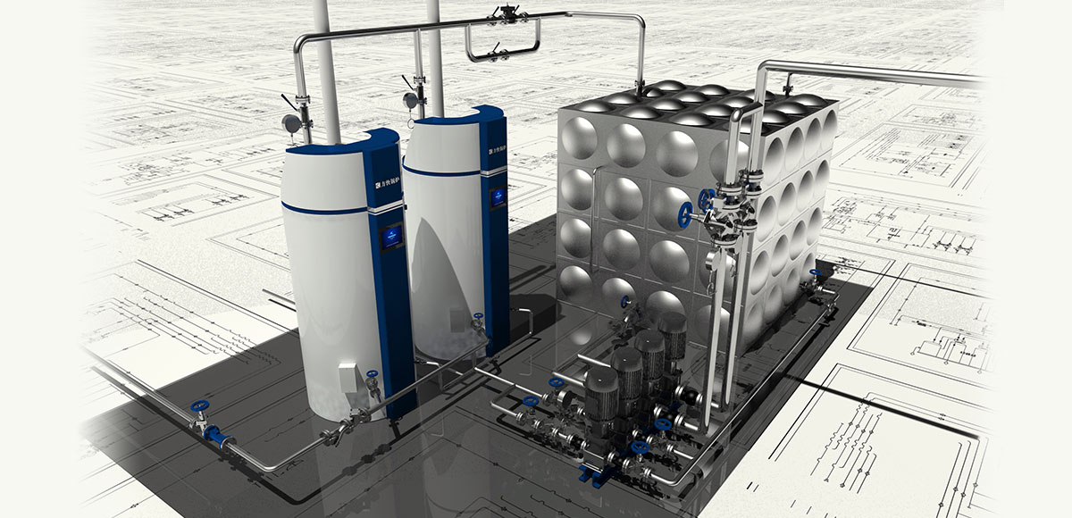 立式热水锅炉热力图