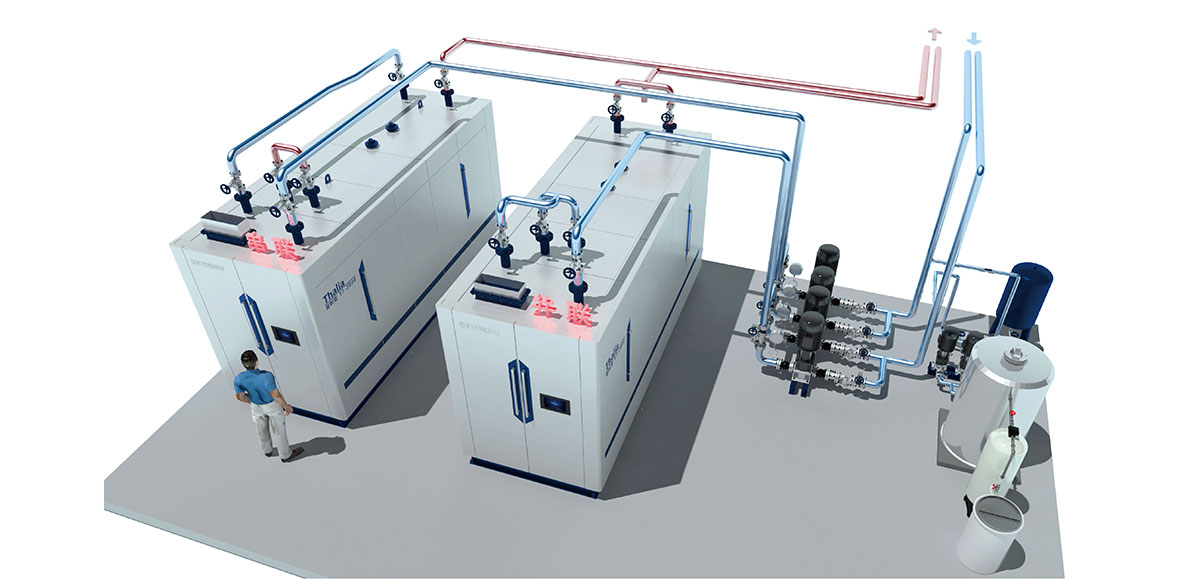 真空热水锅炉热力图